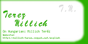 terez millich business card